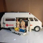 Vintage 1970s Tonka Rescue Ambulance With Medics Patient And Accessories 18 Inch