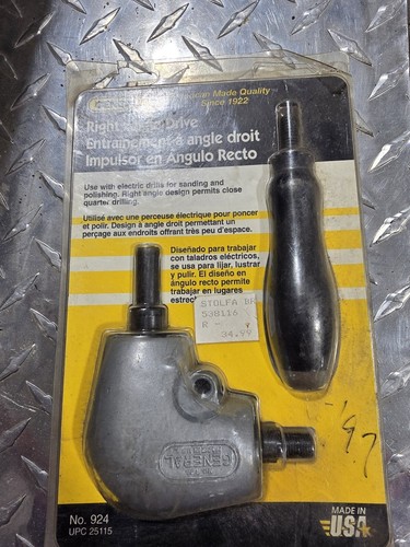 Vintage General No 924 rechtwinkliger Antrieb Bohraufsatz mit Jacobs Bohrfutter USA - Bild 2 von 4