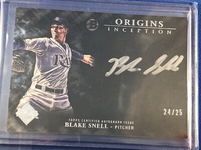 2016 BOWMAN INCEPTION ORIGINS BASEBALL BLAKE SNELL AUTO SIGNATURE 
