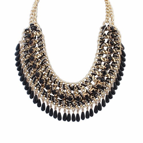 Gold Plated Knitted Shiny Necklace Chain Choker Fashion Jewelry Pendant Charm - Picture 12 of 14