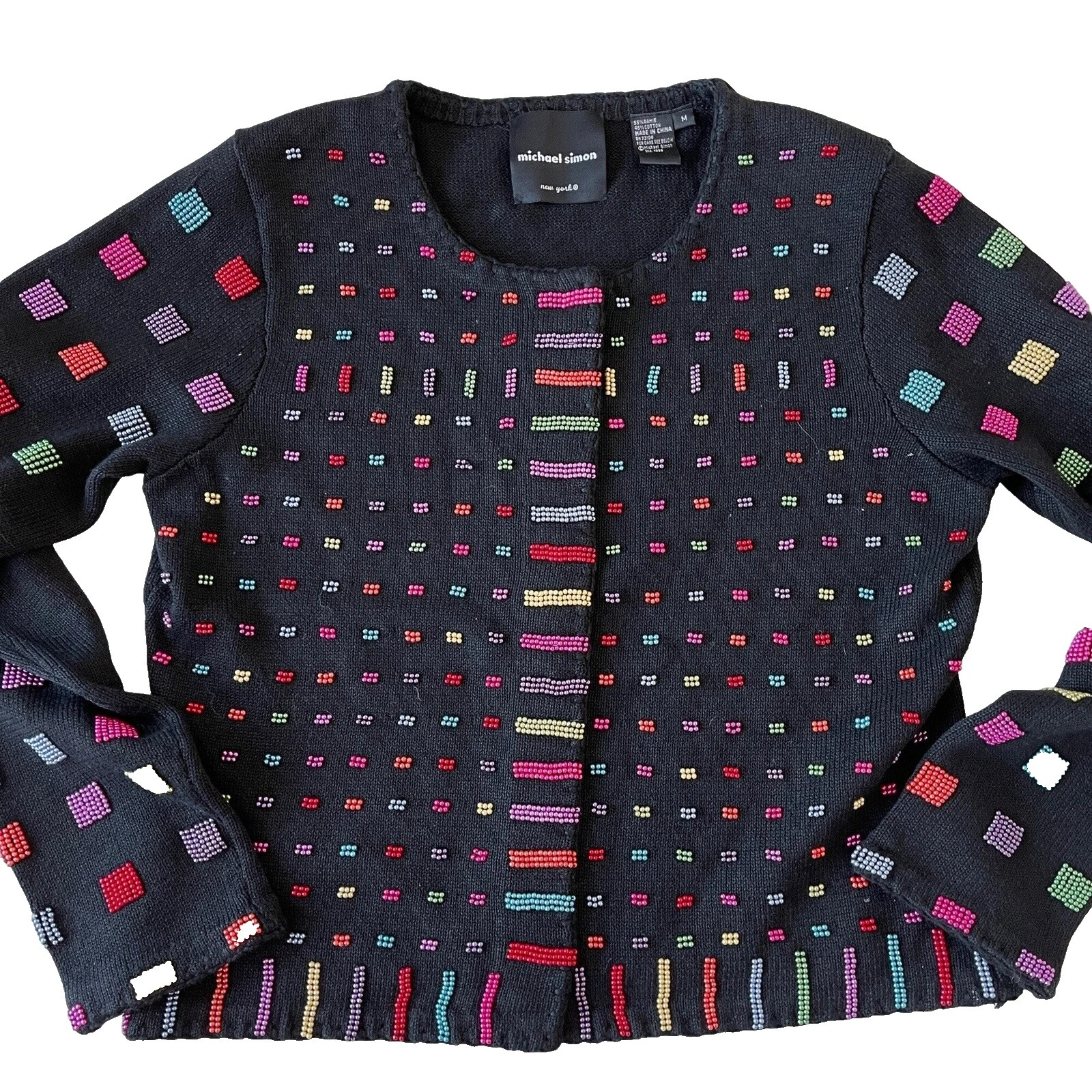 Suéteres Cárdigan geométrico Michael Simon para Mujeres