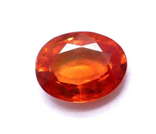 5.20 Ct Natural Sapphire Orange CERTIFIED Loose Gemstone Oval Shape With Gift - Picture 5 of 6