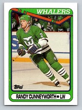 1990 Topps 67 Randy Cunneyworth Hartford Whalers