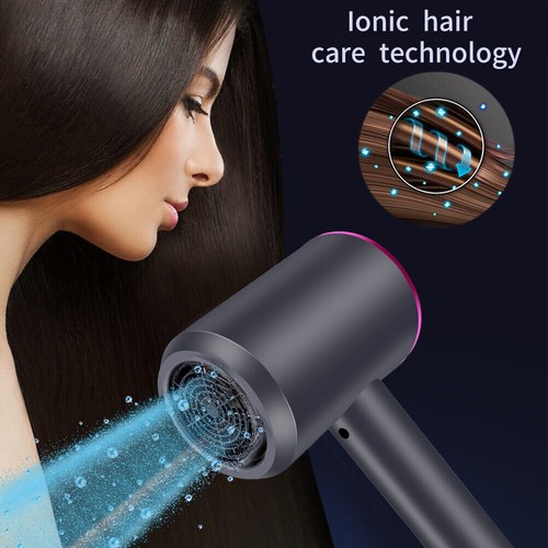 Hair Dryer Lightweight Blue Ray ionic Hair Care Dryer High Speed Salon Home AUS - Picture 5 of 9