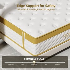 Cooling Gel King Size Mattress, 14-Inch Memory Foam Hybrid with Pressure Relief