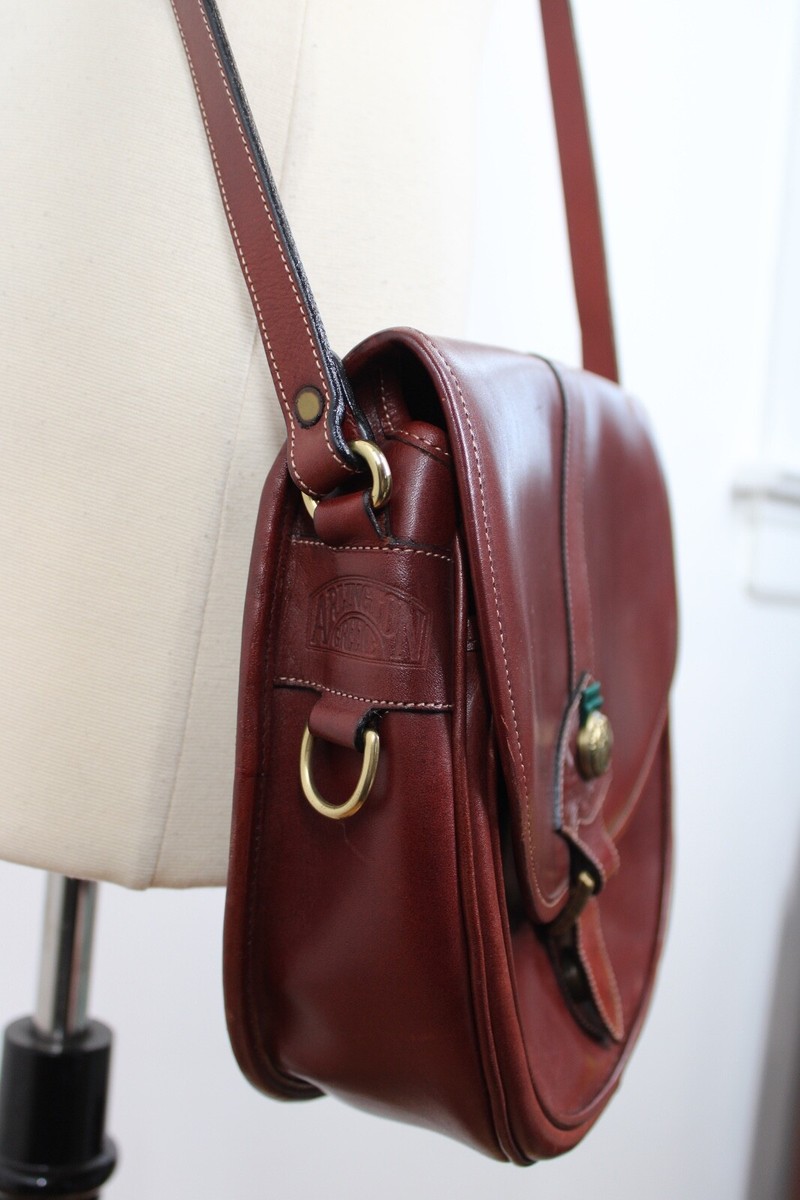 Arlington Greene Saddlery Brown Leather Crossbody Handbag Purse View 6
