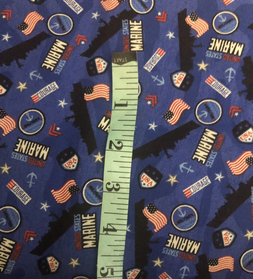 Bandeiras militares dos EUA fuzileiros navais dos Estados Unidos América CORAGEM ARREMESSO em azul BTFQ - Imagem 4 de 4