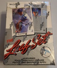 1990 LEAF BASEBALL SERIES 1 - 36 FOIL PACK BOX - FACTORY SEALED