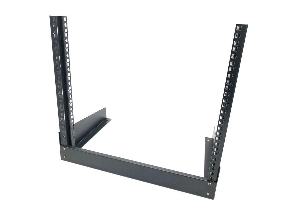 CNAweb 9U Open Frame 19" Inch Desktop 2 Post Network Rack Stand - Image 3 of 4