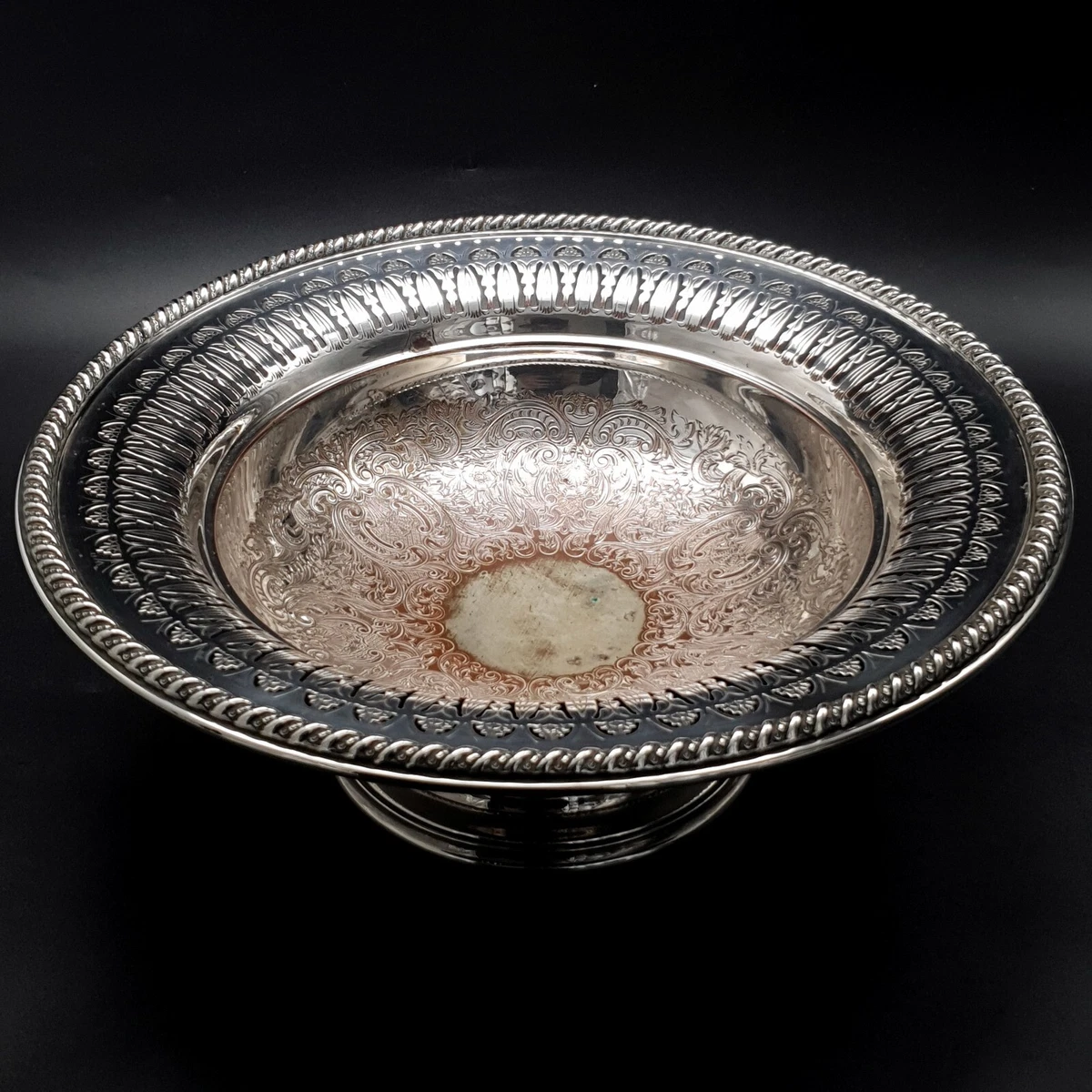Silver plated footed best sale bowl