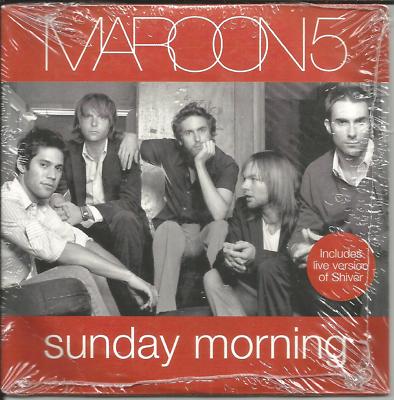 MAROON 5 Sunday w/ SHIVER LIVE CARD SLEEVE Europe CD Single SEALED USA seller