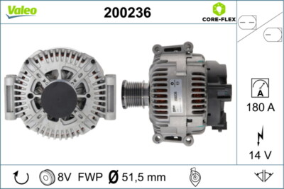 VALEO 200236 Generator für MERCEDES-BENZ