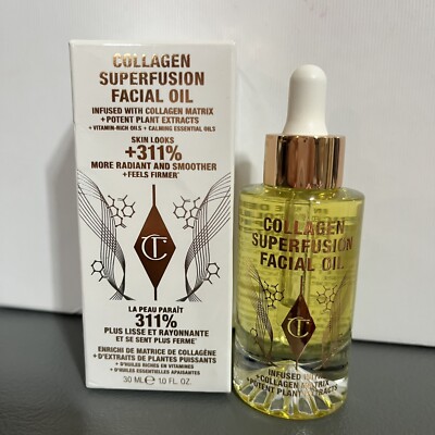 CHARLOTTE TILBURY COLLAGEN SUPERFUSION FACIAL OIL 1oz 30ml Full Size NEW