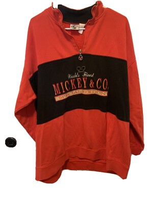 Mickey & Company Quarter Zip Pullover XXL Special Edition