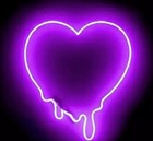 Heart Melted Purple Acrylic 14"x10" Neon Sign Lamp Light Shop Glass Beer Bar Ey