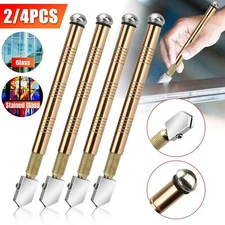 2/4x Professional Diamond Tip Glass Cutter Steel Blade Precision Cutting Tools