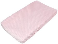 CARTER'S BABY GIRL PINK MINKY DOTS PLUSH TABLE CHANGING PAD COVER 32"x16"