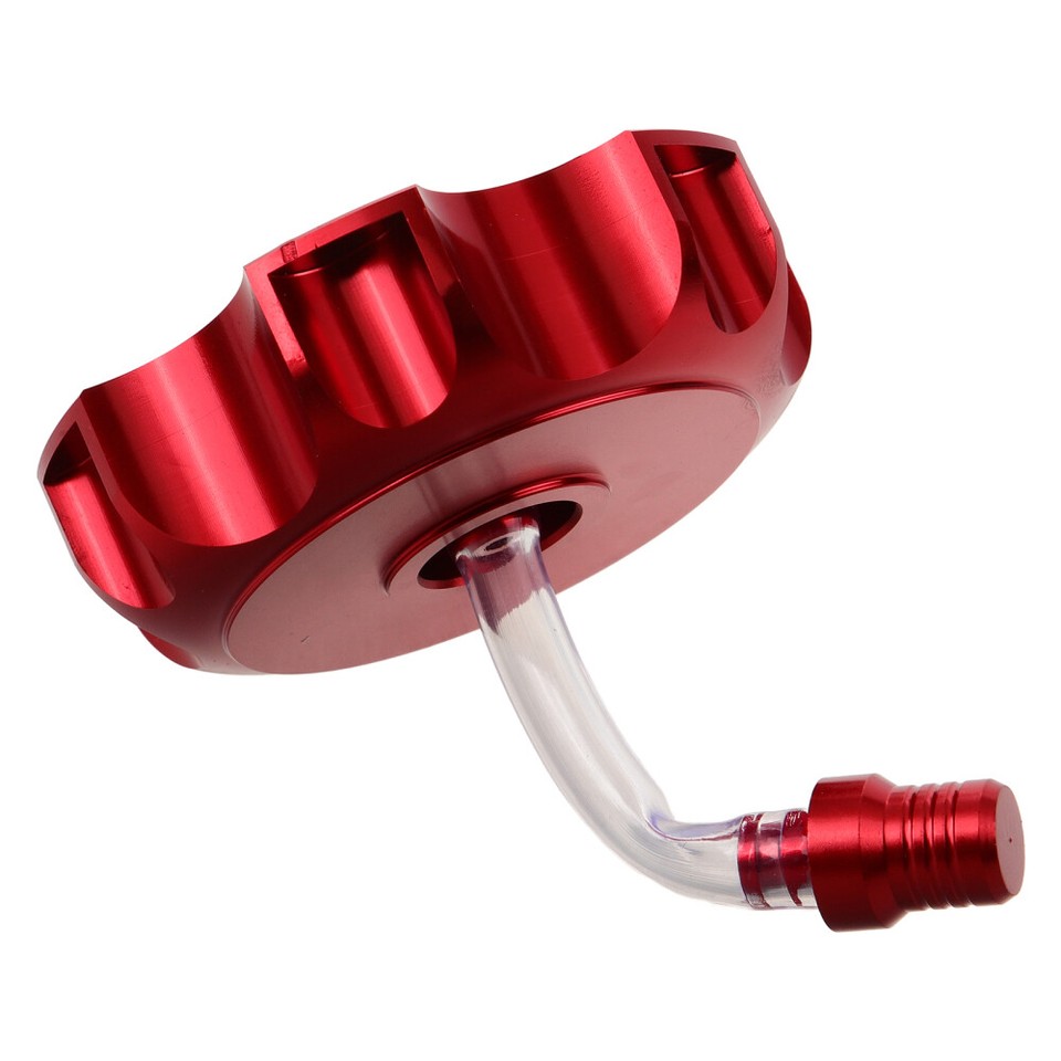 Motorcycle Oil Tank Cover Gas Cap Vent Hose Tube Fuel Breather