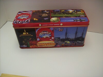 doral red cigarettes Vintage Doral Cigarettes RJ Reynolds Tobacco Summer Across America Metal  Tin