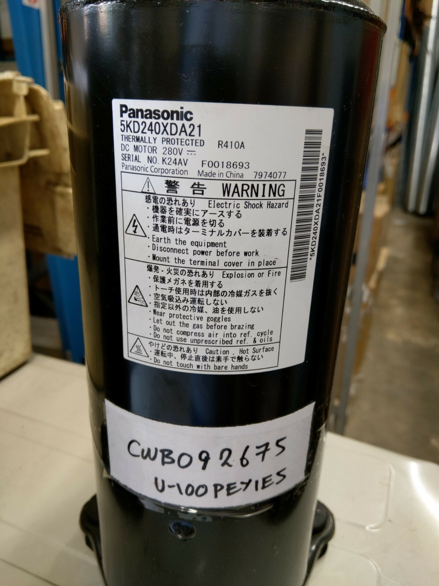 Panasonic 5KD240XDA21 Scroll Compressor U-100PEY1E5 Air