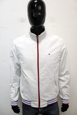 Tommy Hilfiger Jacke Herren Größe S Jacke Weiß Übergangsjacke