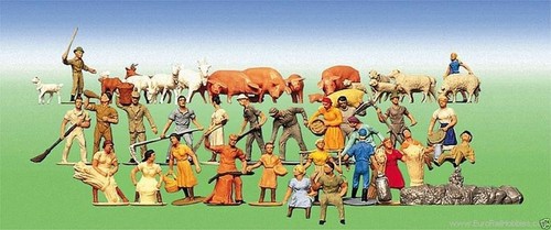 Faller HO 153004 36 Figure set farm    1:87   HO | Condition: Nuevo