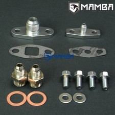 Mamba Garrett Gt42r Gt45r Ball Bearing 4an 10an Turbo Oil Water Flange Adapter Mamba Garrett Gt42r Gt45r Ball Bearing 4an 10an Turbo Oil Water Flange Adapter