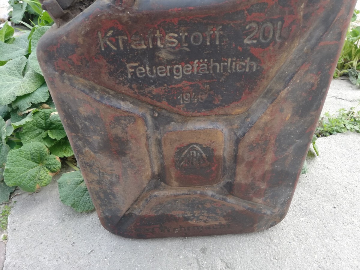 Rare WW2 WWII GERMAN 20 L JERRY CAN Tank PANZER CANNISTER