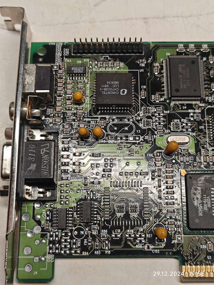 Rare 1997 AGP Card Legend QDI VGA V2200 AGP/3D/TV (Rendition Verite 2200) 4 MB - Image 4 of 4