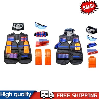 Outdoor Spiel Spielzeug Kinder Kids Clip Dart Weste Anzug Halter Kit für N-Strike Elite