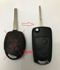 3 Button Remote Flip Key Fob Case Conversion Kit For Mondeo Fiesta Focus