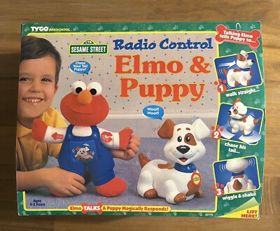 1997 TYCO Radio Control RC Elmo Puppy Sesame Street Jim
