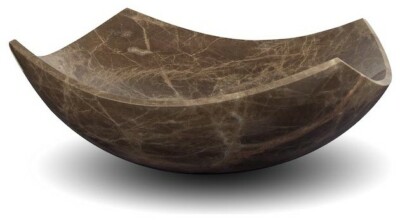 Emperador solid stone bath lav vessel sink new (not kohler)