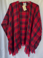 Boyne Valley Weavers, Ireland..handcrafted Wool Blend..scarf Cape..one Size Reg