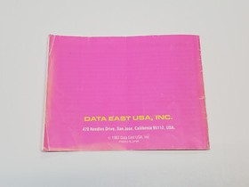 Kid Nikki Radical Ninja Authentic Original NES Nintendo Manual Only *damage