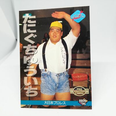 212 TANIGUCHI YUICHI CARD BIG JAPAN PRO WREITLING CARD BBM96 1996