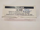 NEW TASCAM LA-450 BALANCED AMPLIFIER KIT FOR TASCAM CD-450