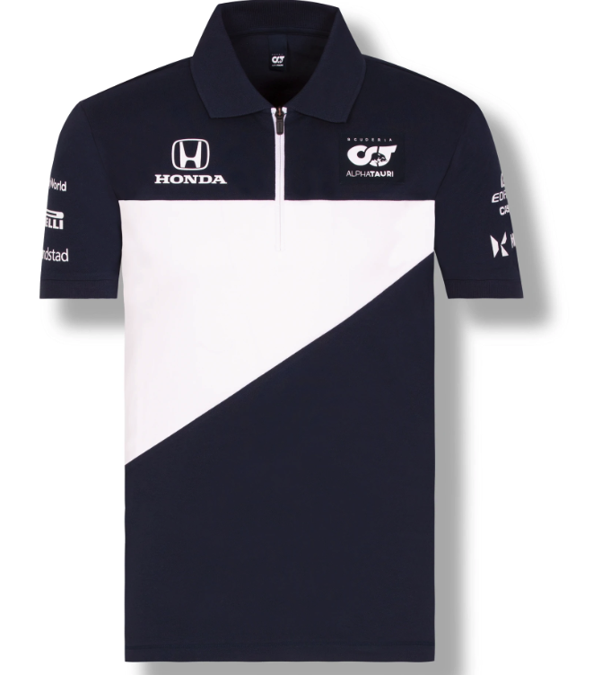 F1 アルファタウリ ホンダ ALPHA TAURI 2021 ポロシャツ Scuderia AlphaTauri Men's F1 Formula 1 2021 Team Polo Shirt