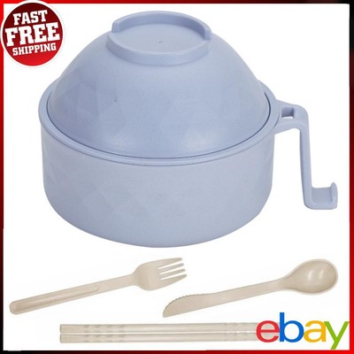 Ramen Schüssel Löffel Gabel Essstäbchen Geschirr Set für College Schlafsaal Essentials