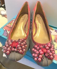 Poetic Licence Please Me by Irregular Choice Denim Ballet Kitten Heels 8 39 Shoe