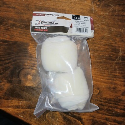 Venum 180''  4.5m Kontact White Hand Wraps VENUM-04756-002