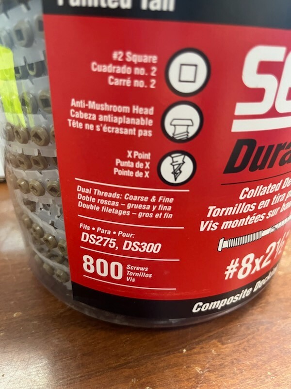 Senco DuraSpin Collated Screw #8 X2 In. Decking To Wood - Foto 5