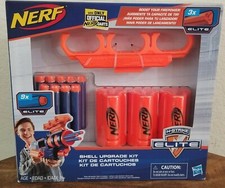 Nerf Shell Elite Upgrade Kit 3 Shells 9 Nerf Darts And Shell Holder - Brand New