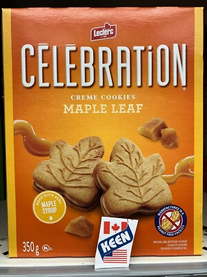 Celebration Leclerc Maple Leaf Creme Cookies, 350 g, Exp:2026FE18