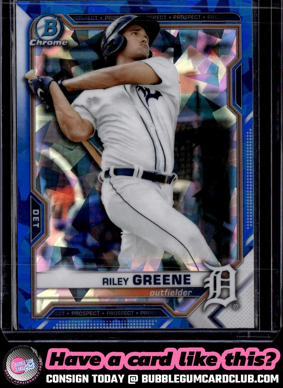 2021 Bowman Sapphire Edition Riley Greene Detroit Tigers