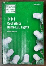 Home Accents Holiday 100 Cool White LED Dome String Lights 29ft Christmas