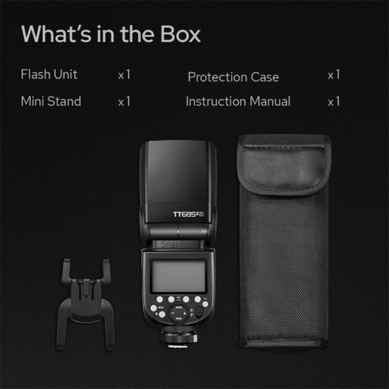 Godox TT685II TT685 II C/N/S/F/O TTL HSS Flash Light Speedlite 2.4G Wireless X - Image 3 of 4