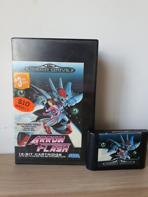 Arrow Flash Sega Mega Drive Game - Shoot em up, shump ex rental Megadrive