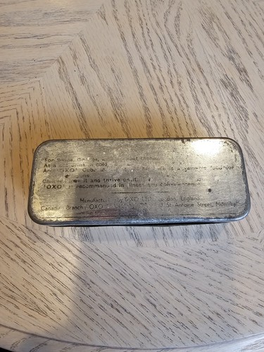 ANTIQUE 1914-1920 OXO BOUILLON CUBES FOOD TIN VARIETY - 10 Cubes - Picture 6 of 7