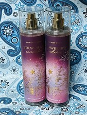 Bath  Body Works Strawberry Snowflakes Fine Fragrance Body Mist Set of 2